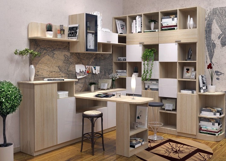 合肥原屋定制書桌書柜16